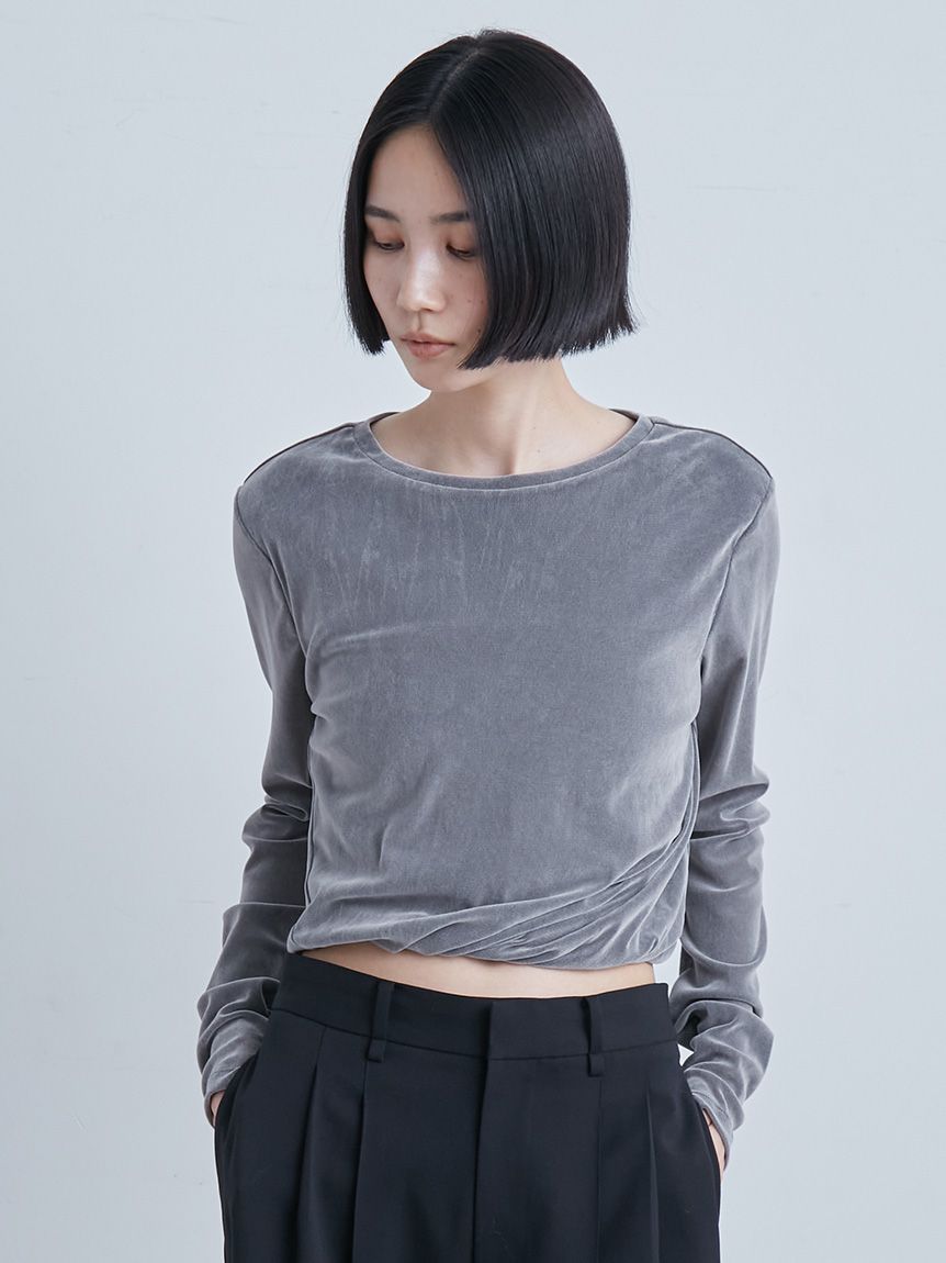 フロッキーチュールねじりTシャツ(Tシャツ)｜トップス｜MIESROHE