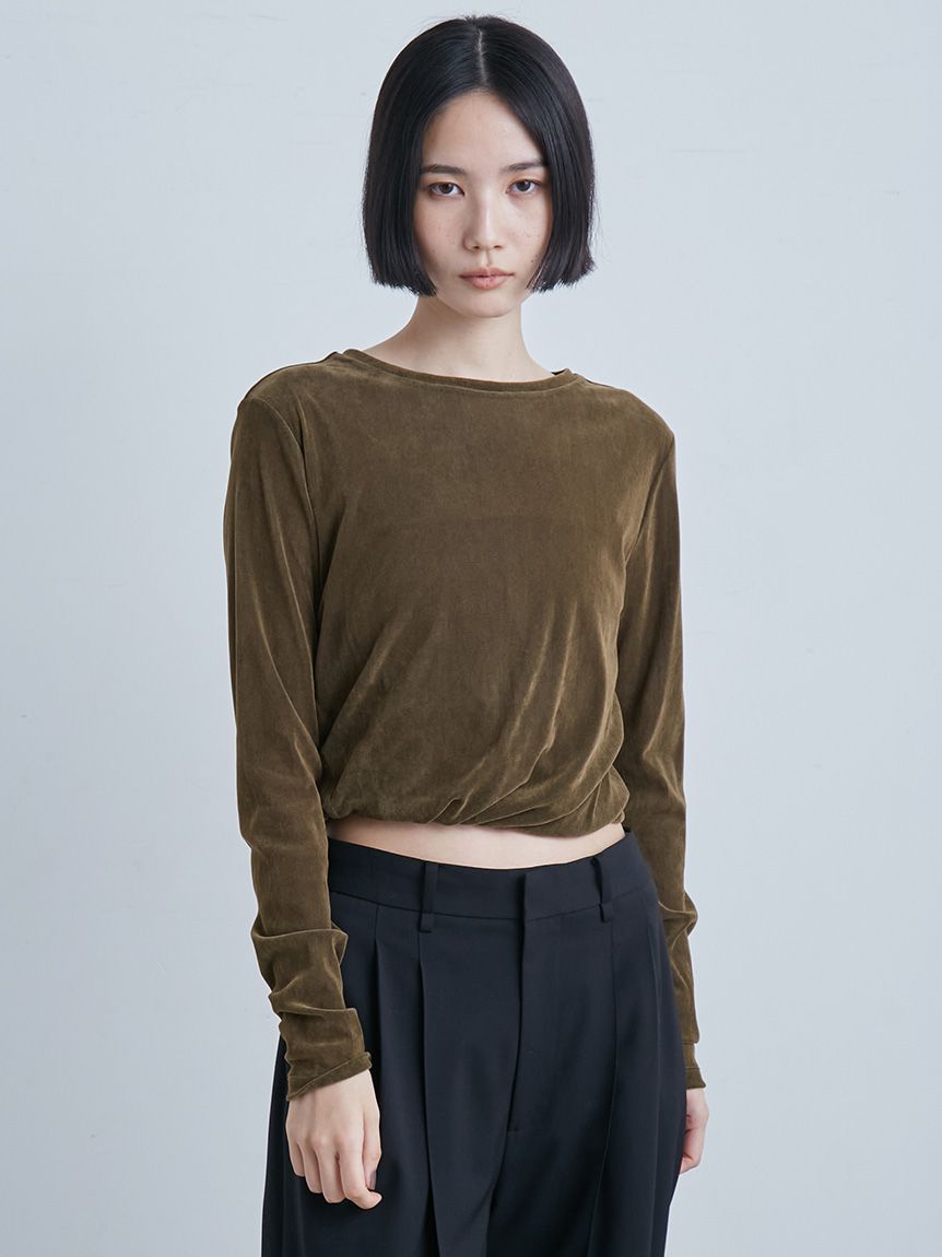 フロッキーチュールねじりTシャツ(Tシャツ)｜トップス｜MIESROHE