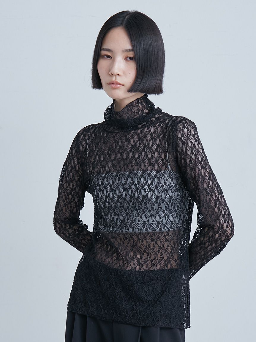 OUR カットレース使いの長め丈カットソー OUR カットレース使いの長め丈カットソー K7-1.jpg