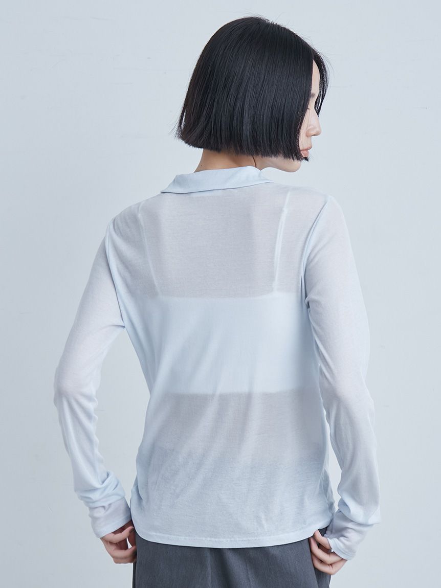 シアーフライスポロカットトップス(カットソー)｜トップス｜MIESROHE