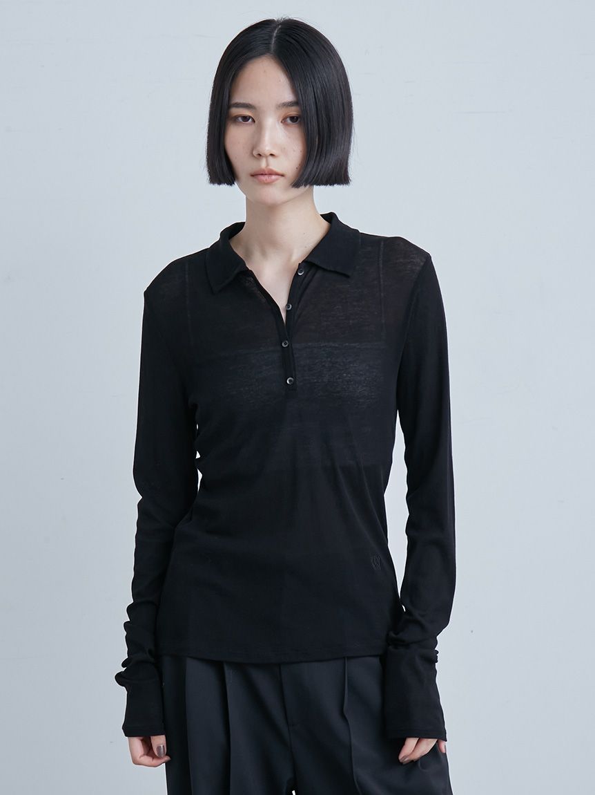 シアーフライスポロカットトップス(カットソー)｜トップス｜MIESROHE