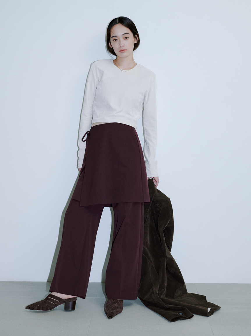 短丈モールUネックプルオーバー(プルオーバー)｜トップス｜MIESROHE