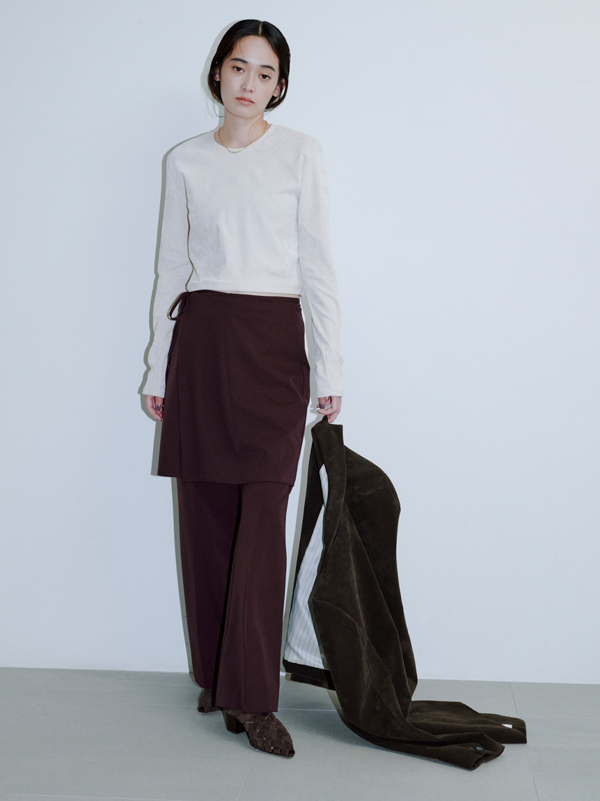 短丈モールUネックプルオーバー(プルオーバー)｜トップス｜MIESROHE