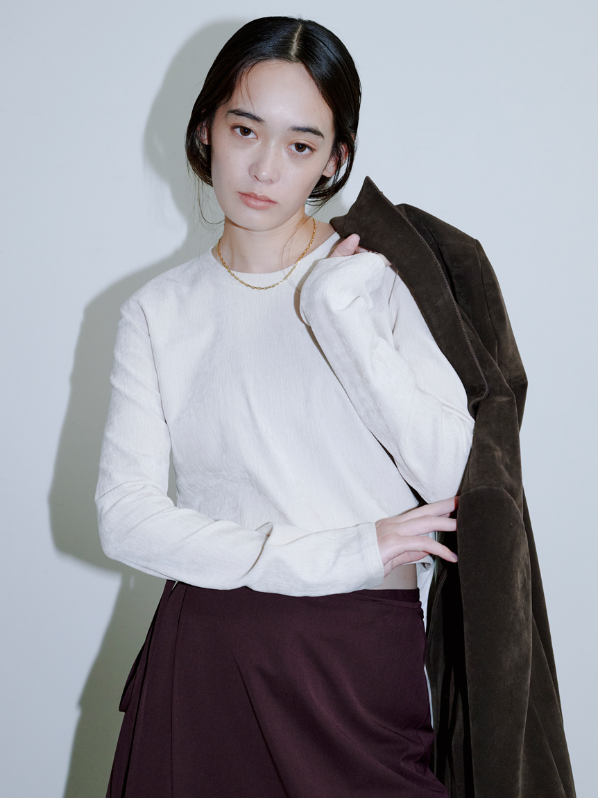 短丈モールUネックプルオーバー(プルオーバー)｜トップス｜MIESROHE