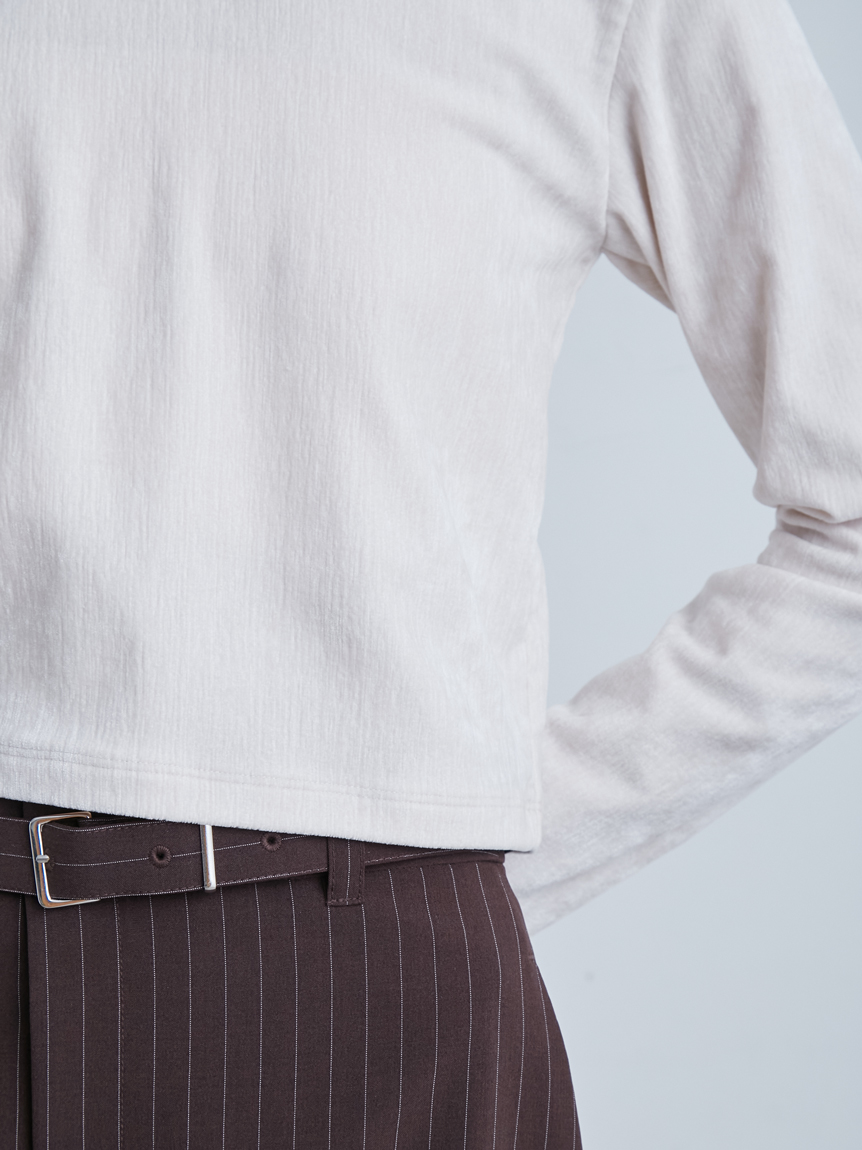 短丈モールUネックプルオーバー(プルオーバー)｜トップス｜MIESROHE