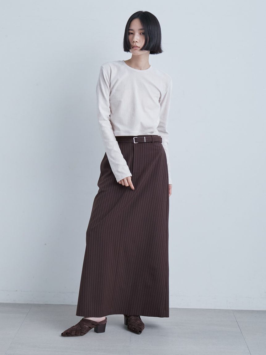 短丈モールUネックプルオーバー(プルオーバー)｜トップス｜MIESROHE