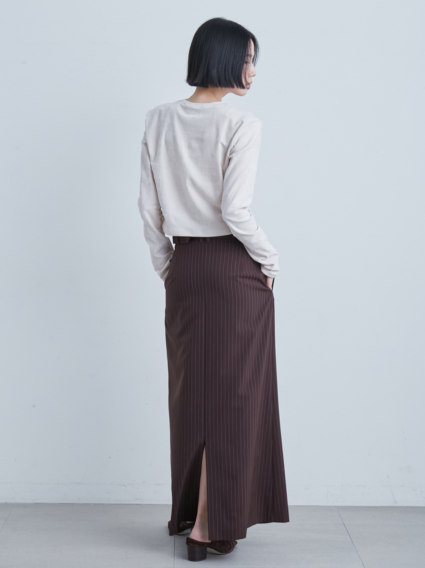 短丈モールUネックプルオーバー(プルオーバー)｜トップス｜MIESROHE