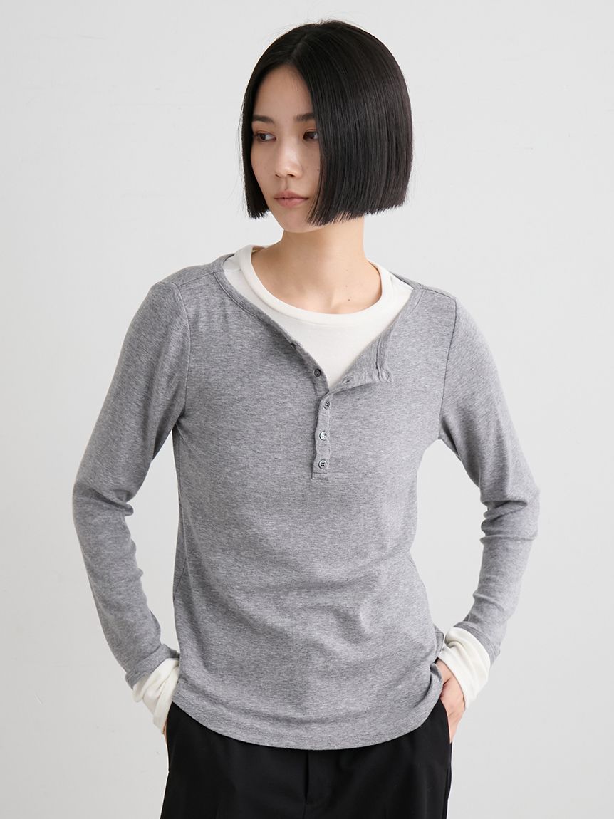 レイヤードデザインカットトップス(カットソー)｜トップス｜MIESROHE