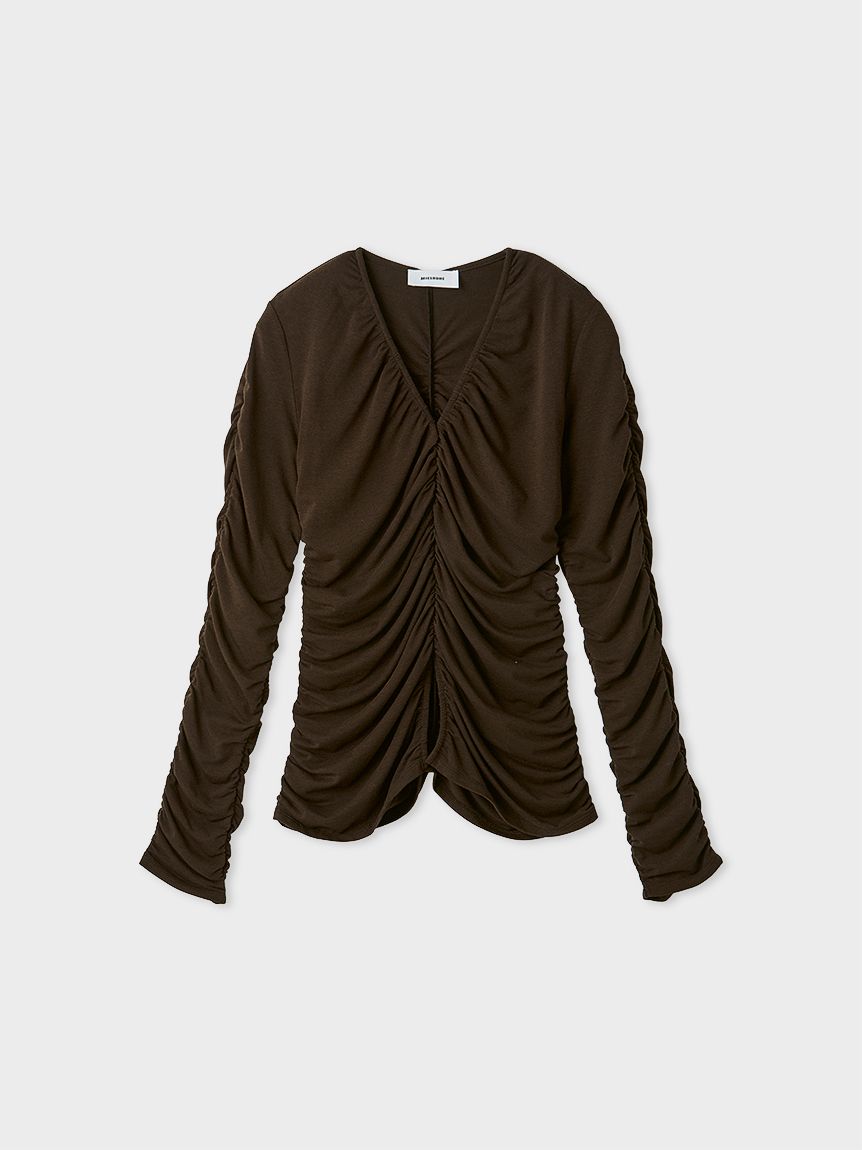 ギャザーカットトップス(カットソー)｜トップス｜MIESROHE（ミースロエ