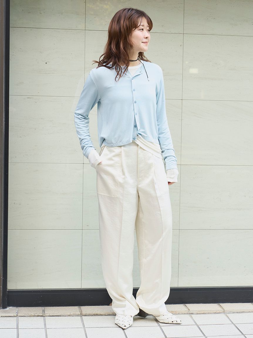 MIESROHE カーディガン×ロングスリーブTシャツ×チョーカー 3点セット MIESROHE COORDINATE PACK 】カーディガン×ロングスリーブTシャツ