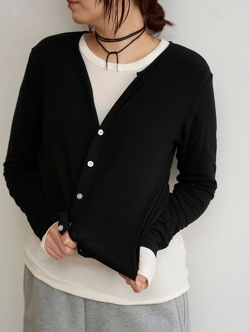 MIESROHE COORDINATE PACK 】カーディガン×ロングスリーブTシャツ