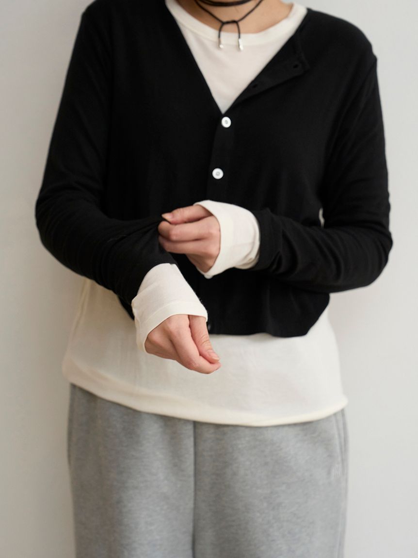 MIESROHE COORDINATE PACK 】カーディガン×ロングスリーブTシャツ