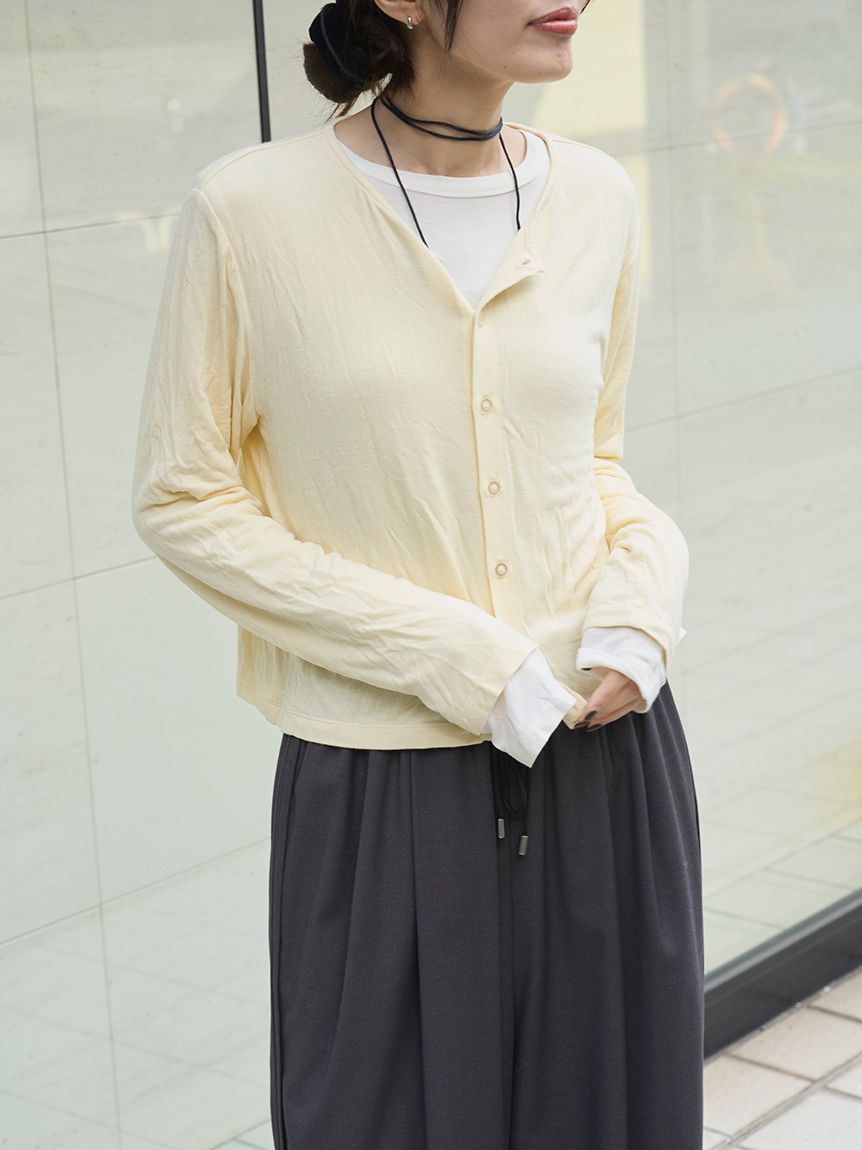 MIESROHE COORDINATE PACK 】カーディガン×ロングスリーブTシャツ