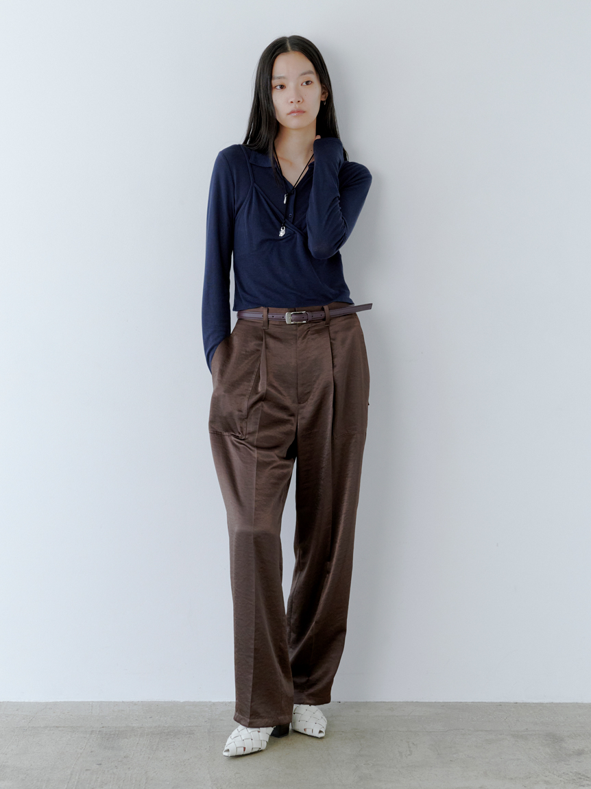 ウール混レイヤードカットソー(カットソー)｜トップス｜MIESROHE