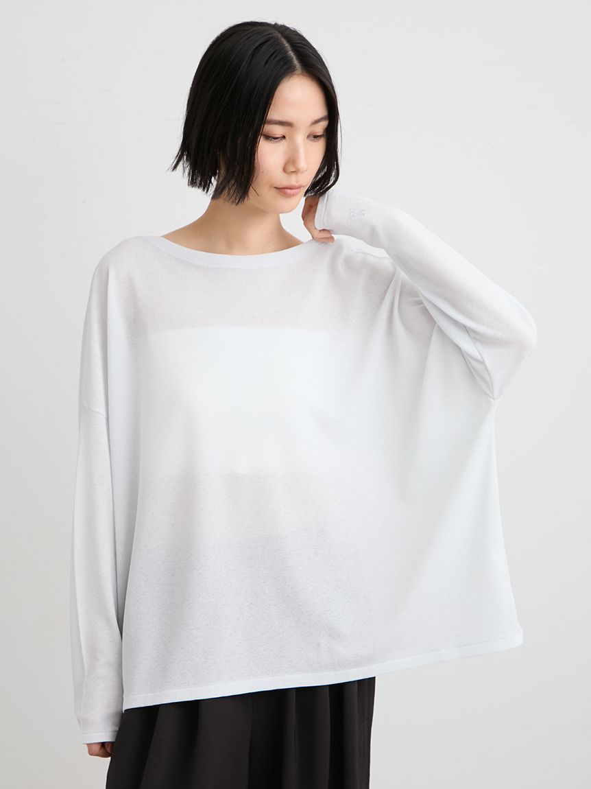 洗える】シアーワッフルカットロンT(カットソー)｜トップス｜MIESROHE