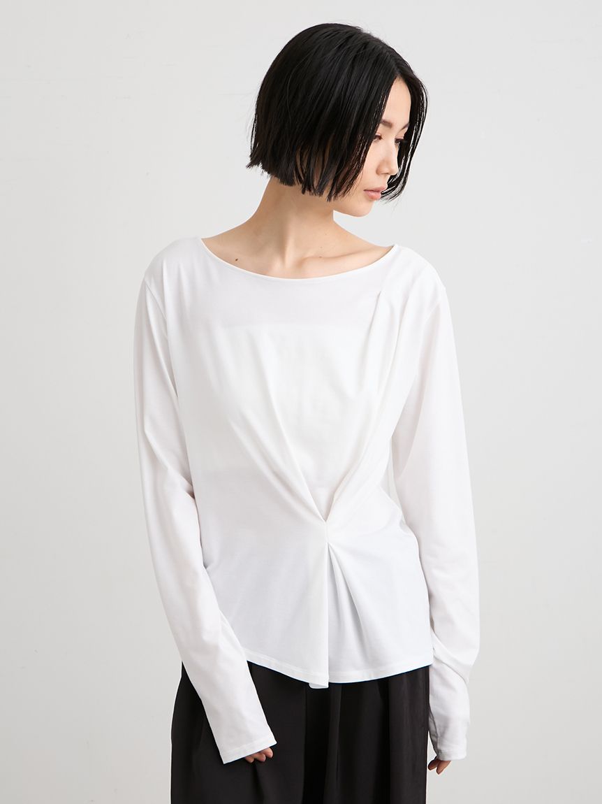 洗える・接触冷感】バックツイストUVカットソー(カットソー)｜トップス