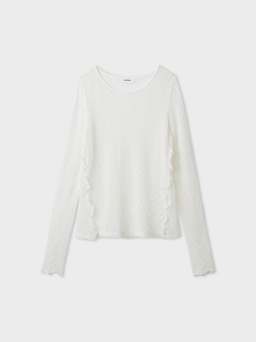 洗える】レースカットトップス(カットソー)｜トップス｜MIESROHE