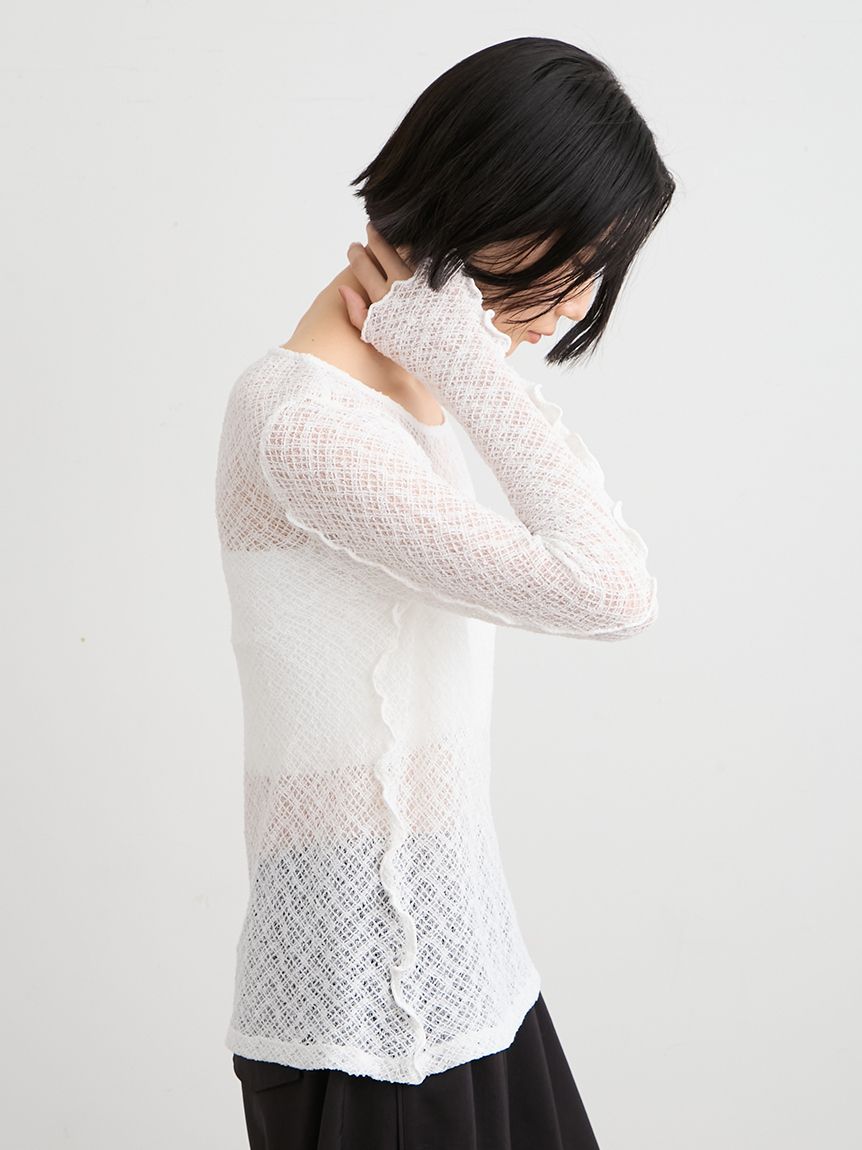 トップス Reee KOBE LETTUCE（神戸レタス） ニット モックネックorスクエアネックぽ