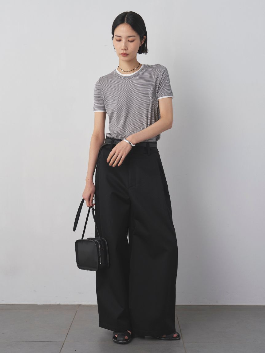 レイヤードカットTシャツ(Tシャツ)｜トップス｜MIESROHE（ミースロエ