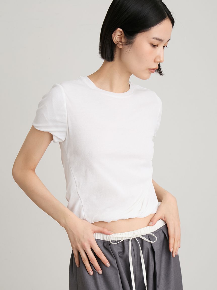 ツイストテレコTシャツ(Tシャツ)｜トップス｜MIESROHE（ミースロエ