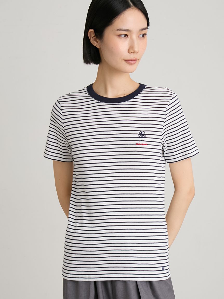洗える】プチバトー×MIESROHE Tシャツ(Tシャツ)｜トップス｜MIESROHE