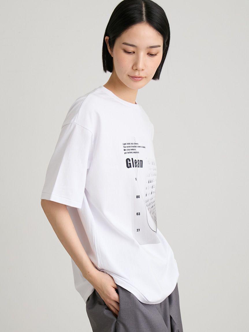 洗える】ヴィンテージライクプリントTシャツ(Tシャツ)｜トップス