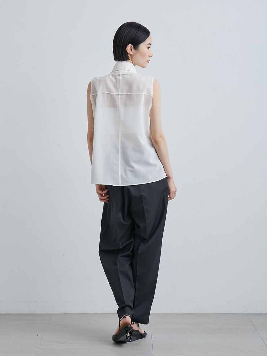 シアーボウタイノースリーブBL(ブラウス)｜トップス｜MIESROHE 
