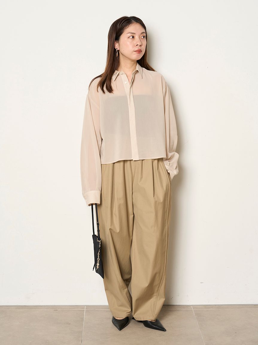 新品タグ付き⭐︎/miesrohe/シアークロップドＳＨ シアークロップドSH(シャツ)｜トップス｜MIESROHE（ミースロエ