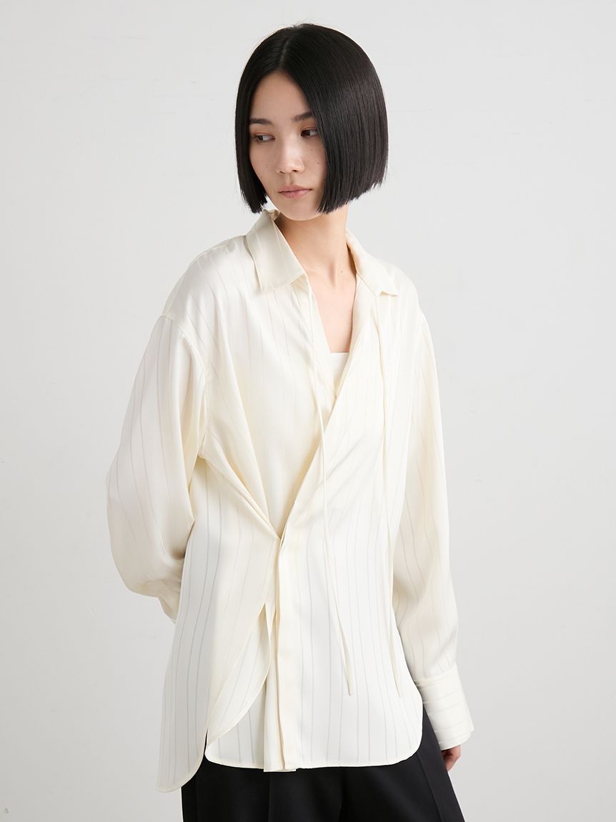 アシンメトリーツイストシャツ(シャツ)｜トップス｜MIESROHE