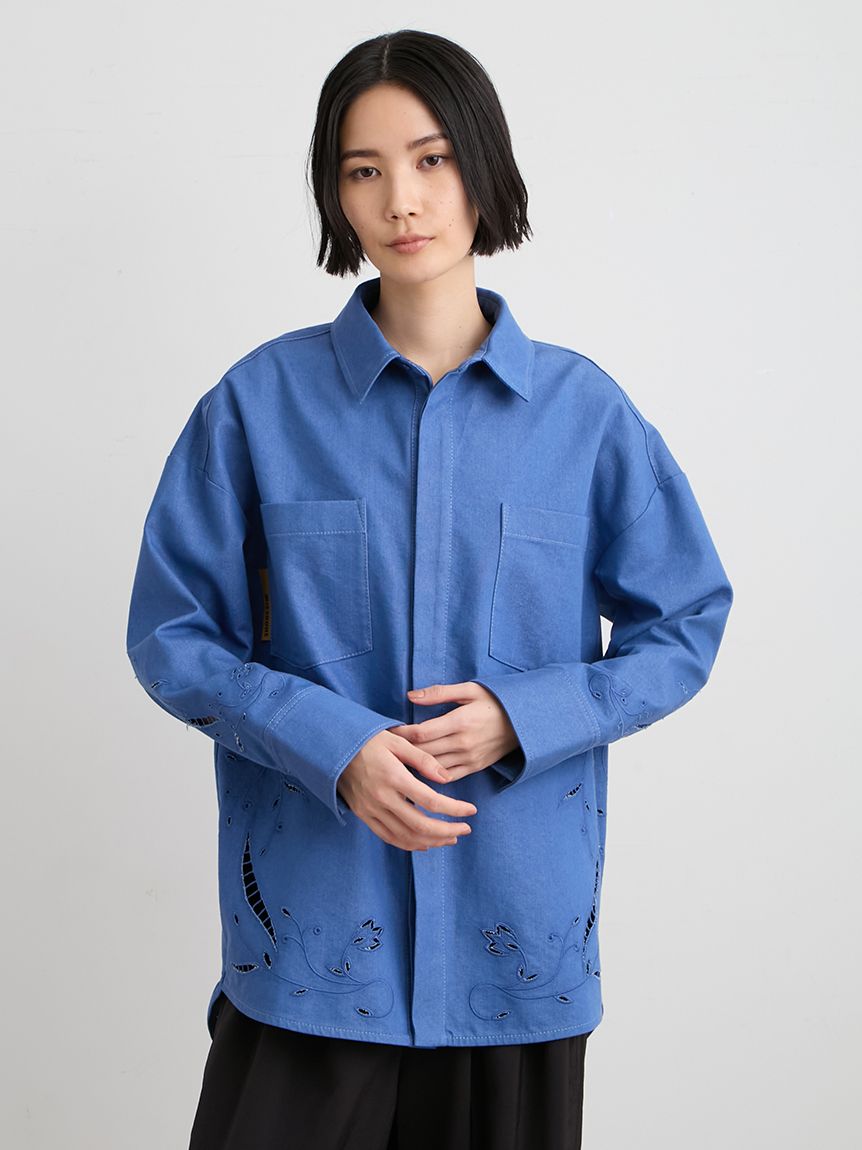 エンブロイダリーシャツ(シャツ)｜トップス｜MIESROHE（ミースロエ