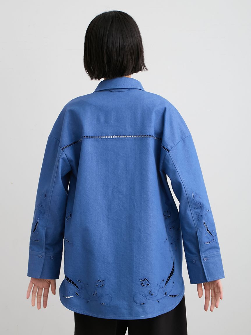 エンブロイダリーシャツ(シャツ)｜トップス｜MIESROHE（ミースロエ