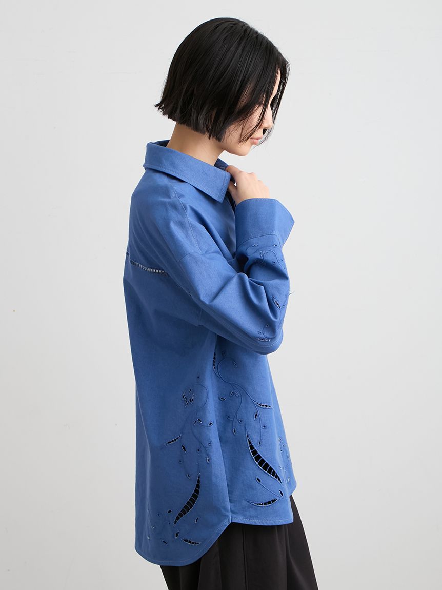 エンブロイダリーシャツ(シャツ)｜トップス｜MIESROHE（ミースロエ