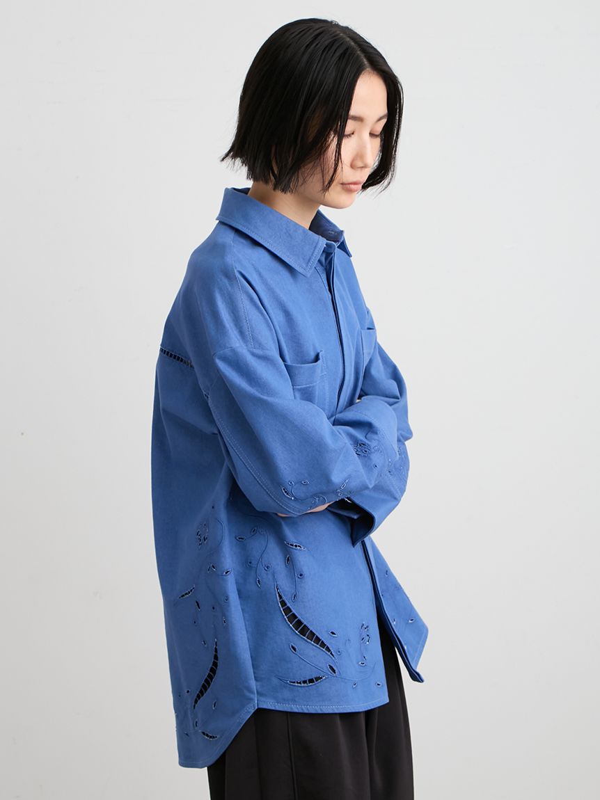 エンブロイダリーシャツ(シャツ)｜トップス｜MIESROHE（ミースロエ