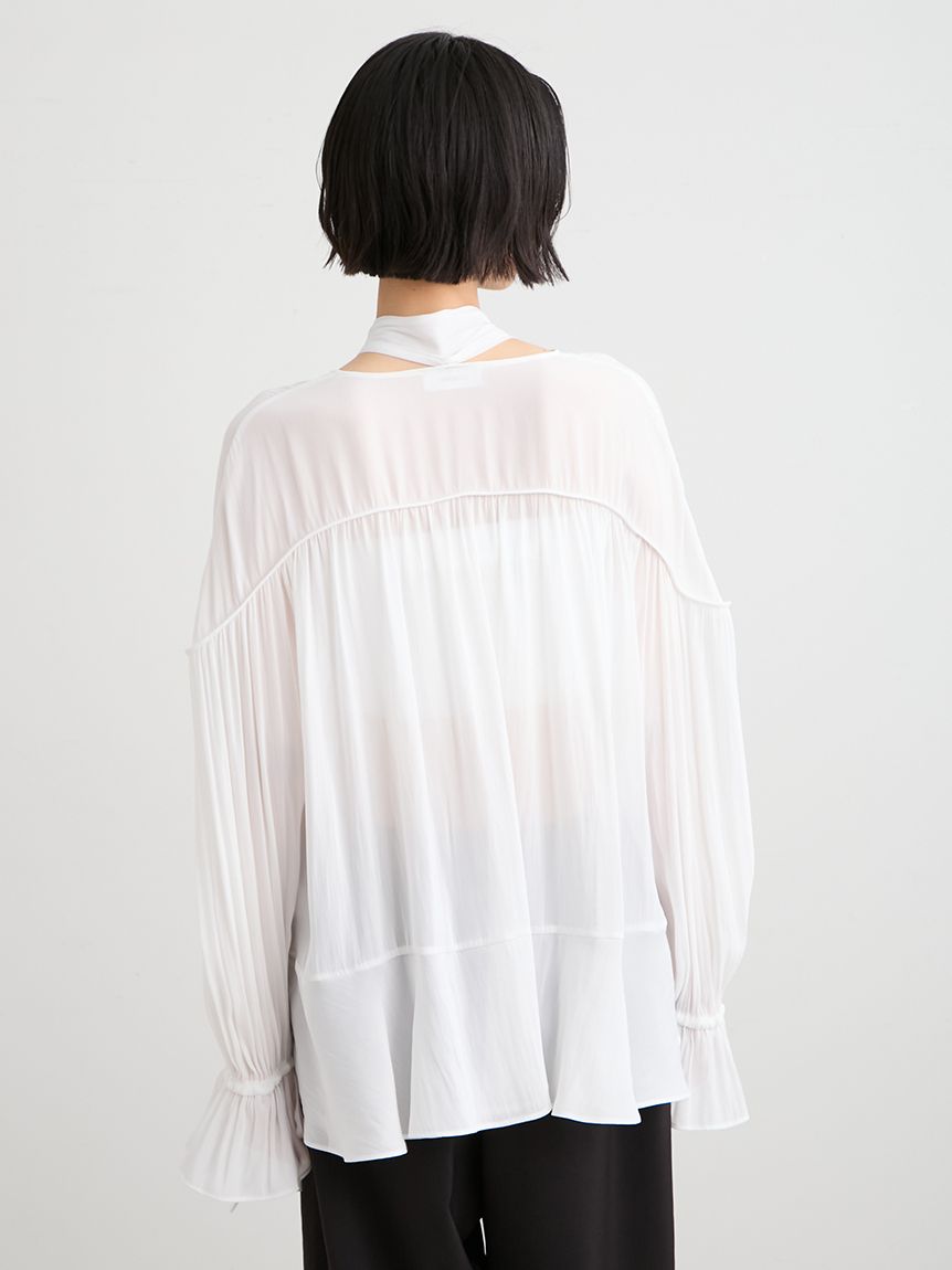 洗える】ジョーゼットフリルブラウス(ブラウス)｜トップス｜MIESROHE