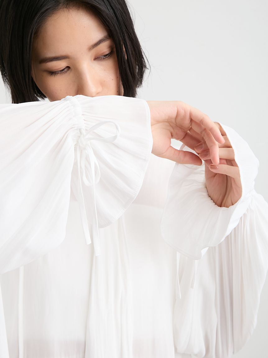 洗える】ジョーゼットフリルブラウス(ブラウス)｜トップス｜MIESROHE