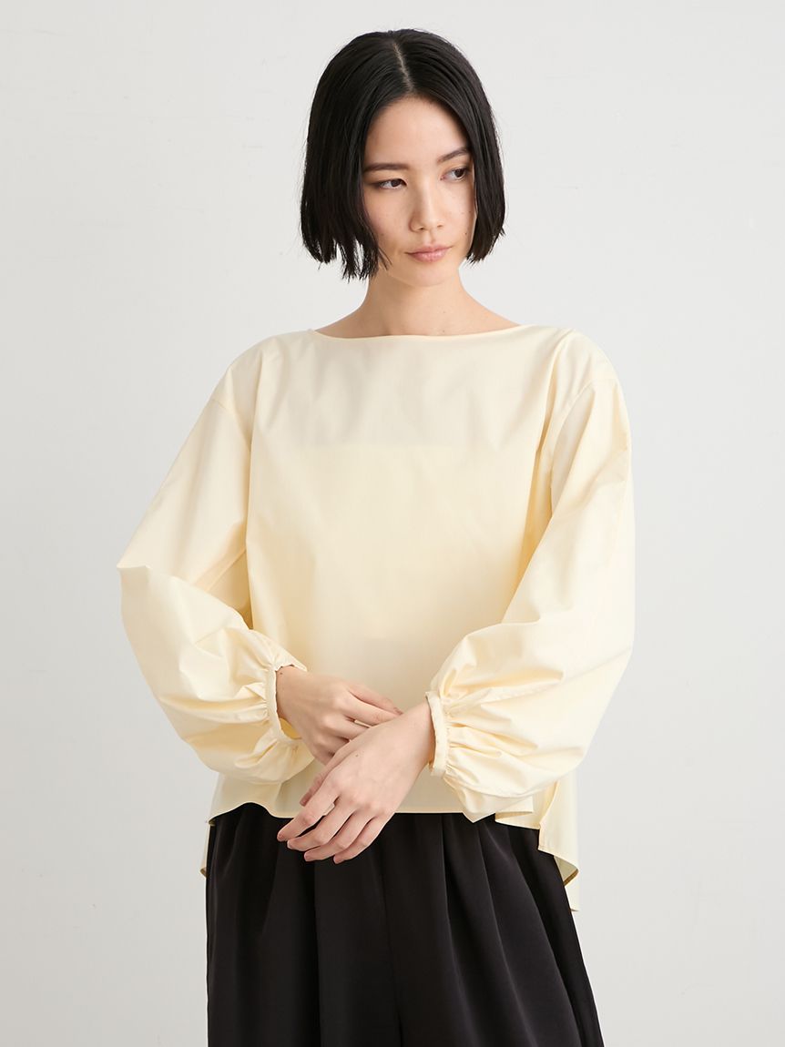 洗える】UVカットボリュームスリーブブラウス(ブラウス)｜トップス