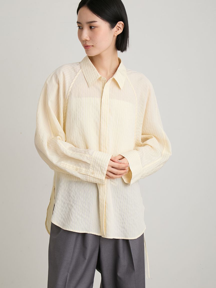洗える】ワイドスリーブリラックスシャツ(シャツ)｜トップス｜MIESROHE