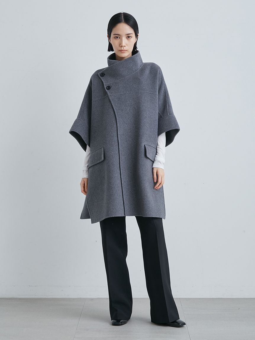 MIESROHE ライトグレー ポンチョ・ケープコート MIESROHE ライトグレー ポンチョ・ケープコート 【公式通販】