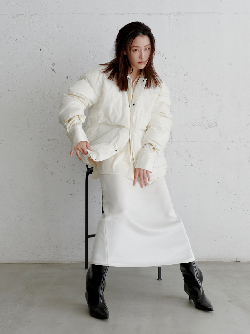 MIESROHE 新作　ステンカラーリサイクルダウン セール】ステンカラーリサイクルダウン（ダウンジャケット/コート