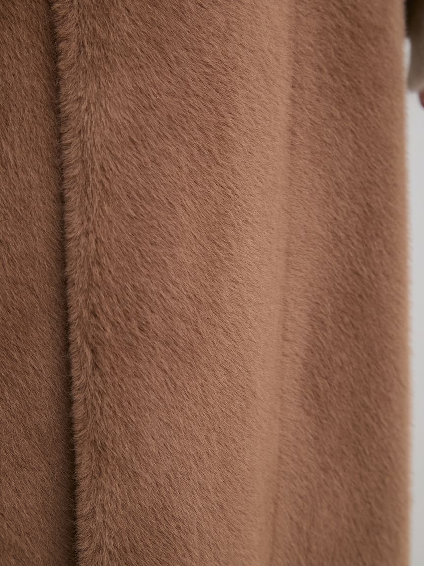 フェイクファーロングフードコート(ファーアウター)｜アウター