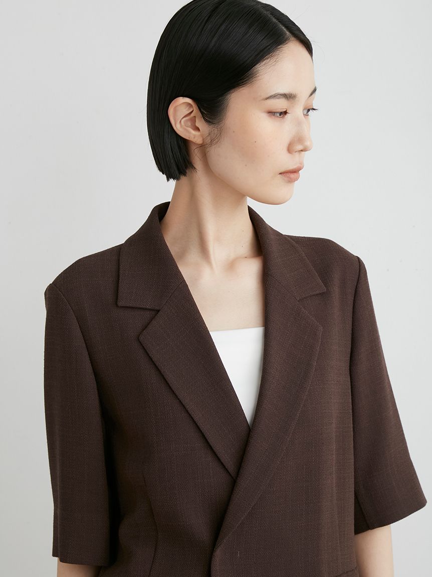 MIESROHE ミースロエ 五分袖ジャケット グレー サイズ1 MIESROHE]五分袖ジャケット | KOBUNSHA SELECT SHOP | [MIESROHE