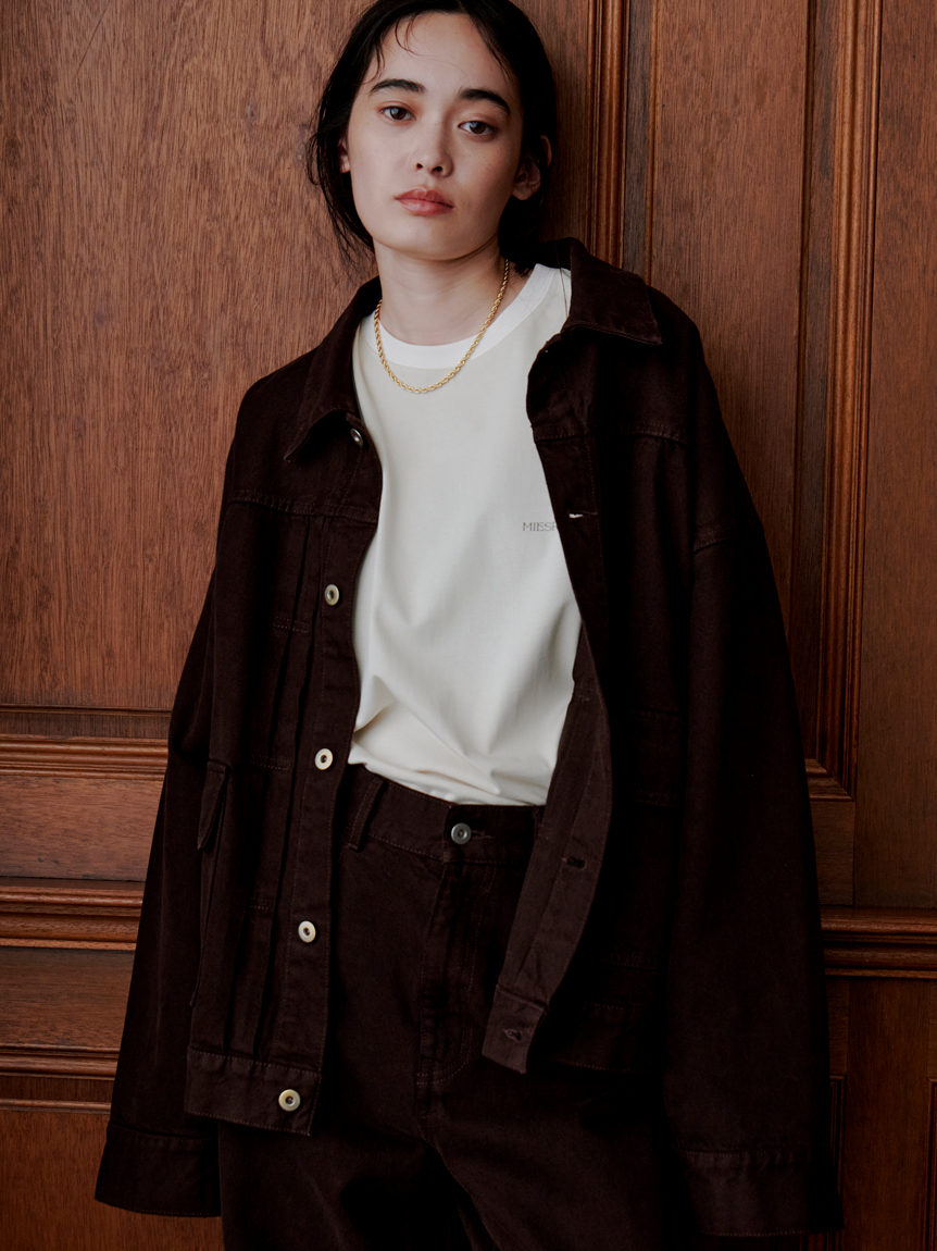 【新品未使用】MIESROHE オーバーサイズ　デニムジャケット MIESROHE デニムジャケット gジャン オーバーサイズデニム