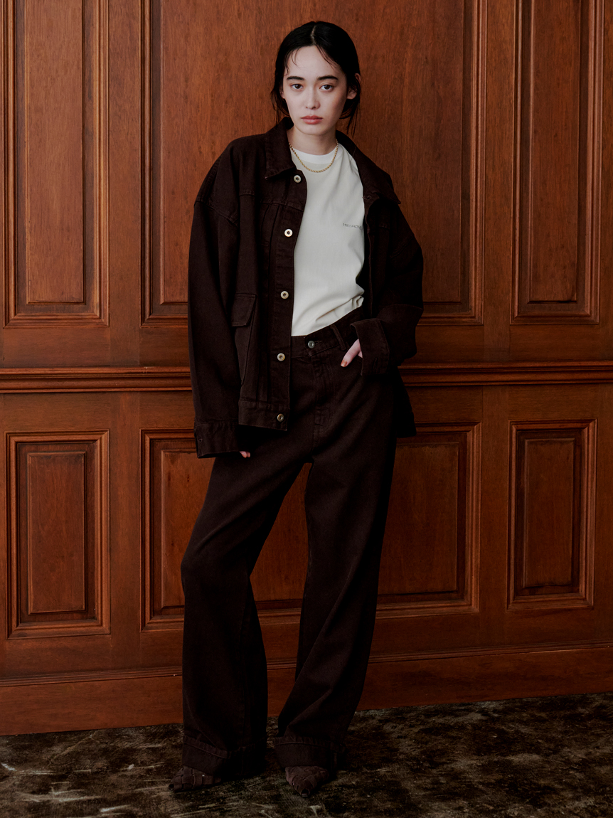 【新品未使用】MIESROHE オーバーサイズ　デニムジャケット オーバーサイズデニムカバーオール(デニムジャケット)｜アウター