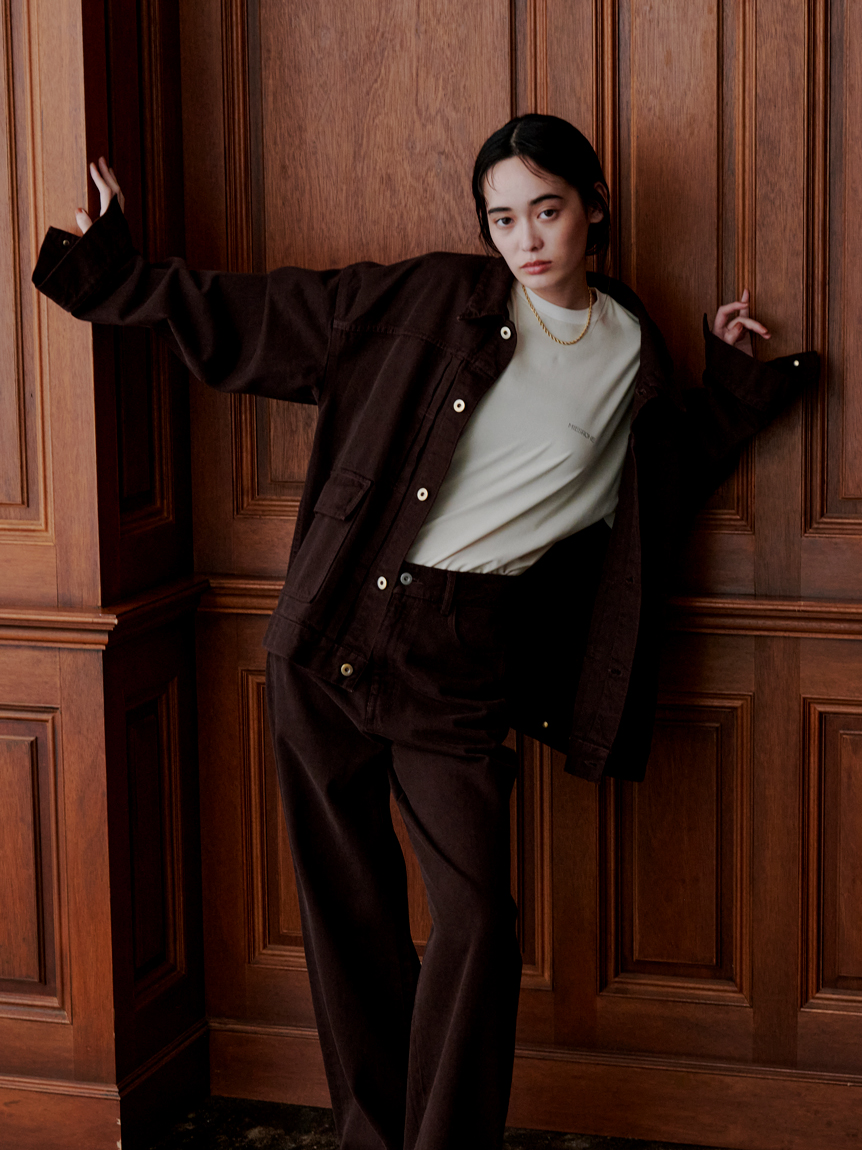 オーバーサイズデニムカバーオール(デニムジャケット)｜アウター