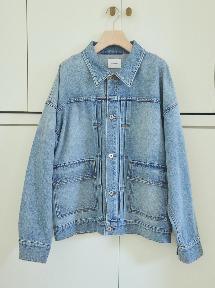 【新品未使用】MIESROHE オーバーサイズ　デニムジャケット MIESROHE デニムジャケット gジャン オーバーサイズデニム