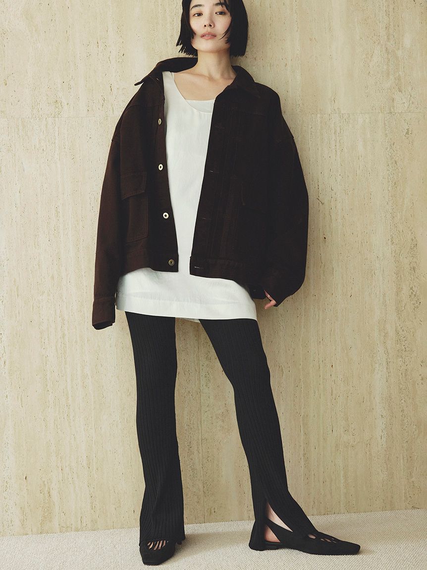 オーバーサイズデニムカバーオール(デニムジャケット)｜アウター