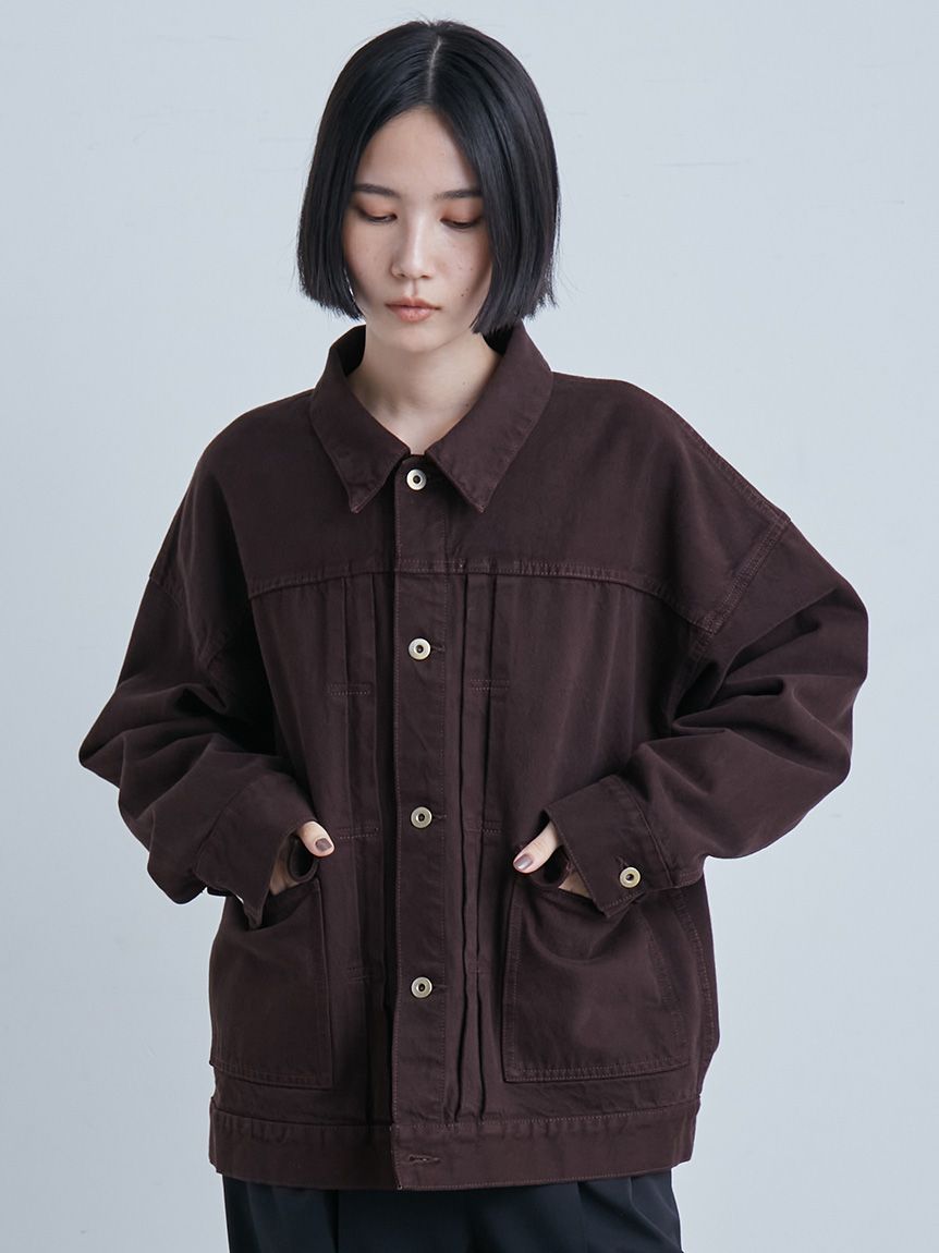 オーバーサイズデニムカバーオール(デニムジャケット)｜アウター