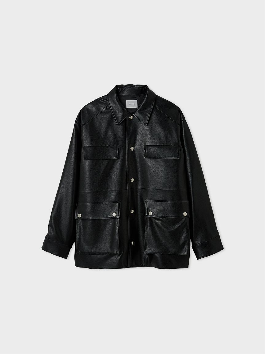 MIESROHE ステンカラーカバーオール BLK ステンカラーカバーオール(アウター)｜アウター｜MIESROHE