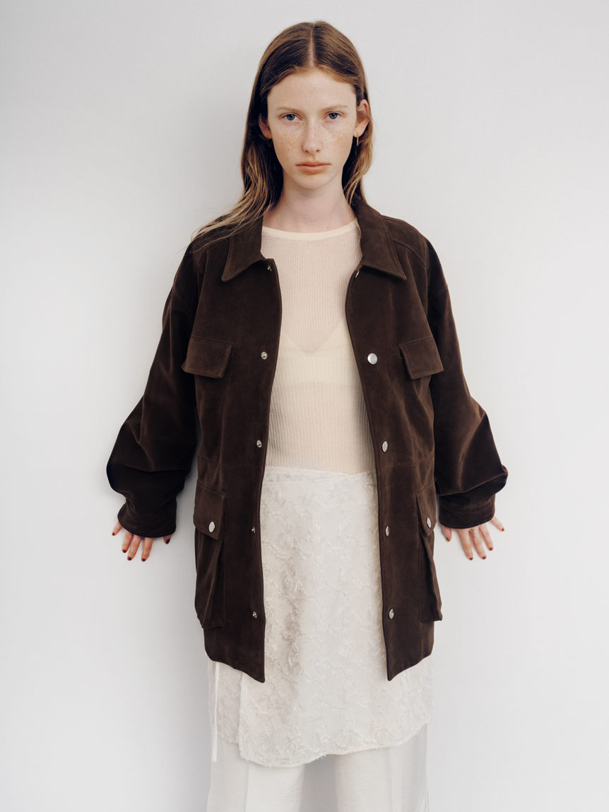 MIESROHE ステンカラーカバーオール BLK ステンカラーカバーオール(アウター)｜アウター｜MIESROHE