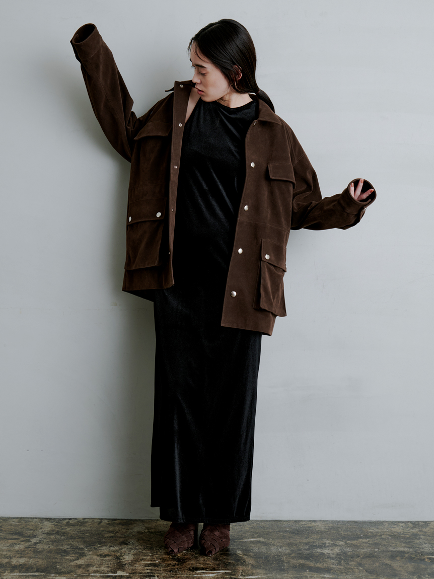 MIESROHE ステンカラーカバーオール BLK ステンカラーカバーオール(アウター)｜アウター｜MIESROHE